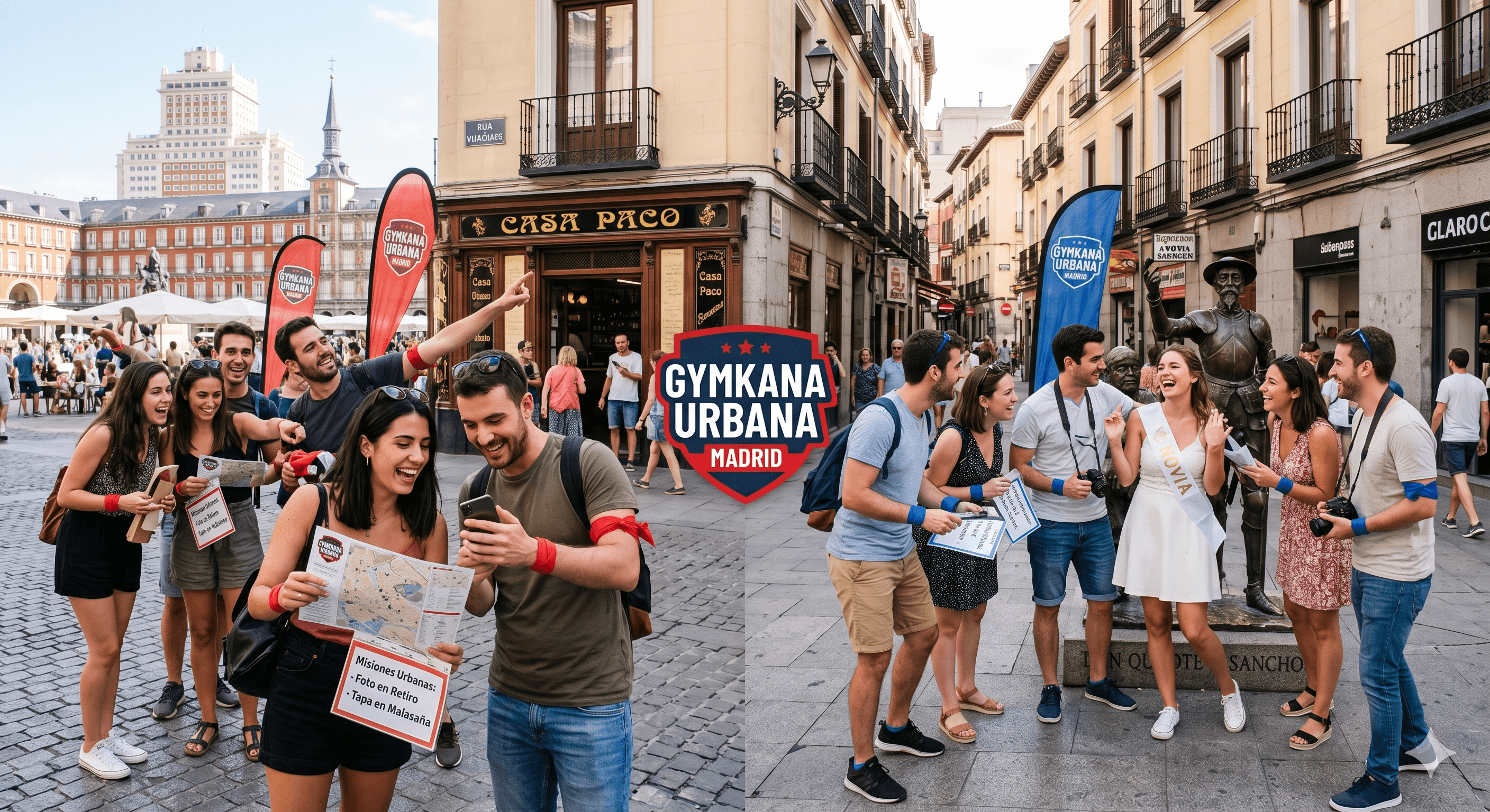 Gymkana urbana por Madrid para despedida de soltera: misiones fotográficas y gastronómicas por los barrios más emblemáticos de la ciudad