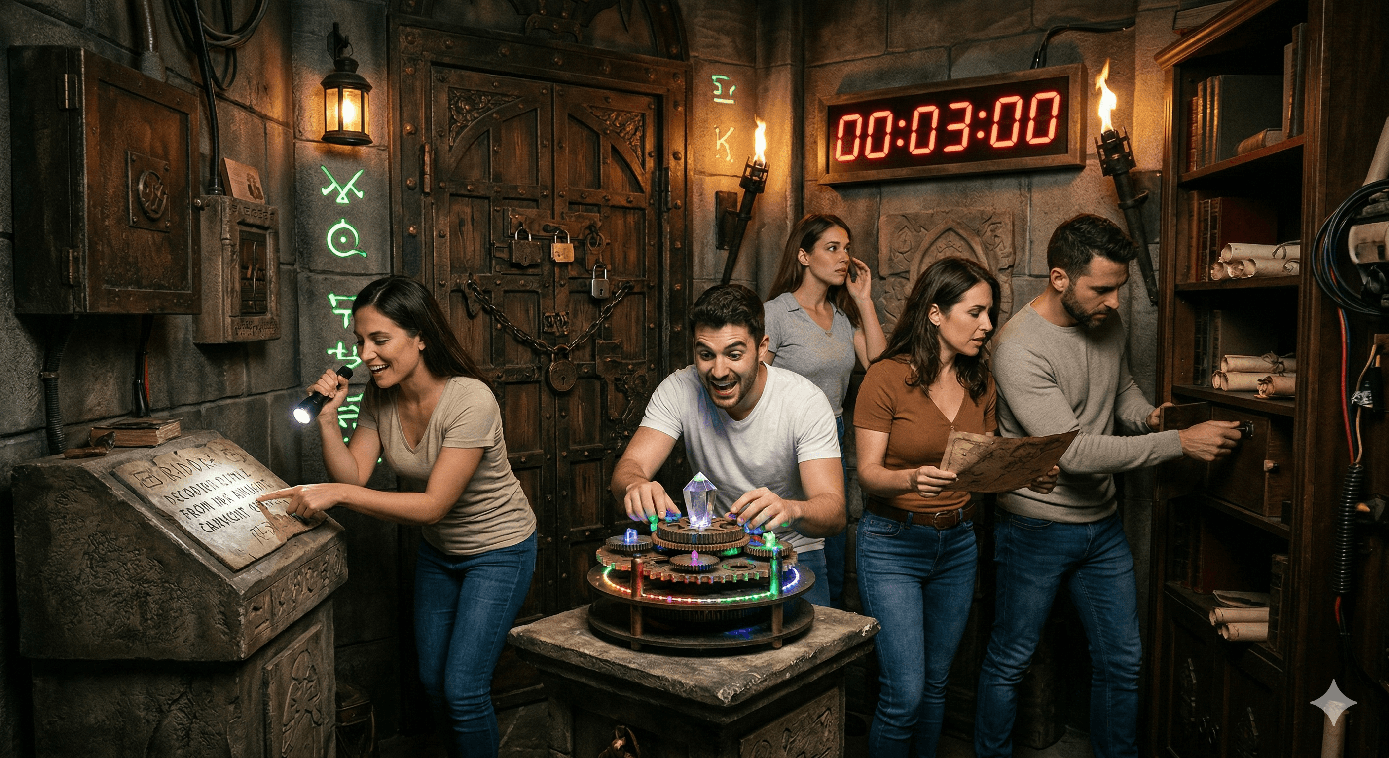 Personas divirtiéndose en una actividad de team building en Madrid